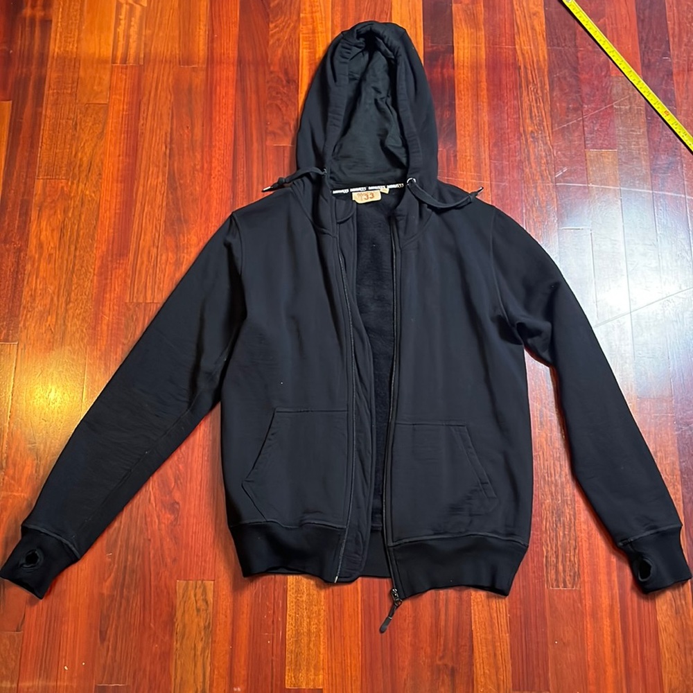 Classic Black Zip-Up Hoodie